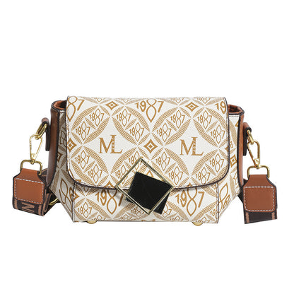 Square bag versatile shoulder messenger bag