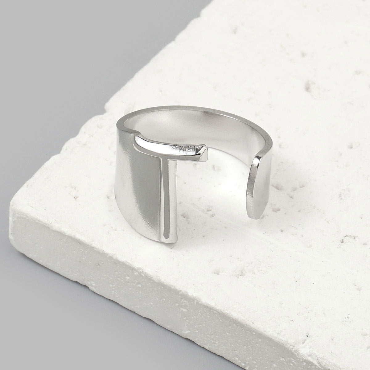 Titanium steel 26 English letter ring