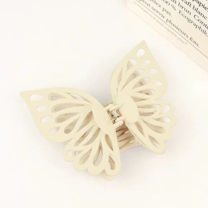 Acetic acid hollow matte butterfly large grab clip