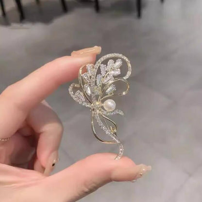 Flash drill full diamond brooch