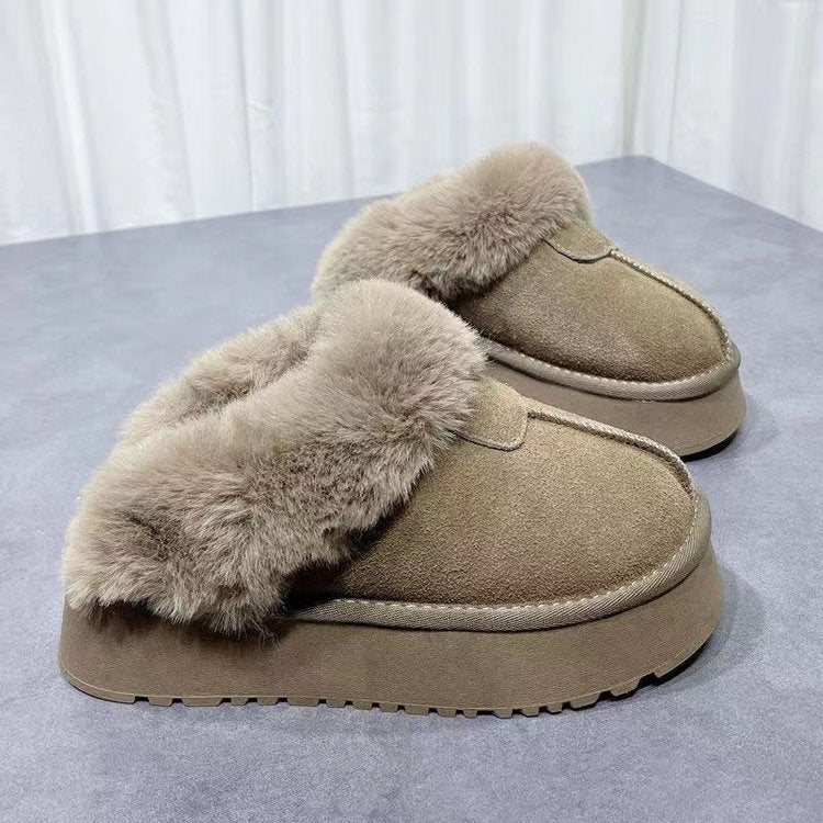 Mao Mao cotton slippers women's outer wear