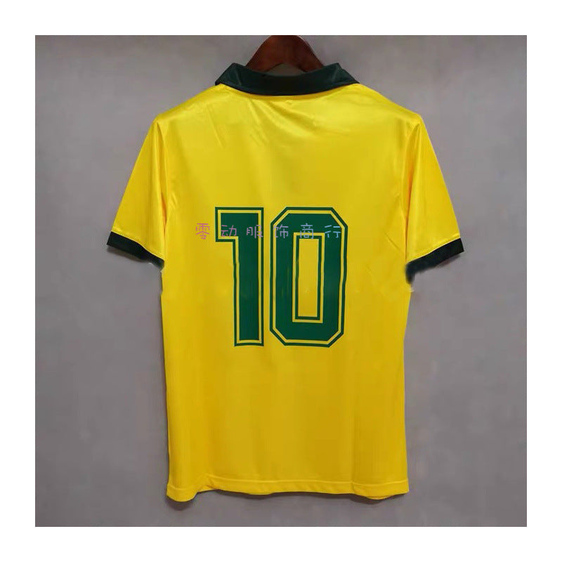 1988-90 World Cup Brazil Retro Zico Falc?o S¨®crates Home Jersey