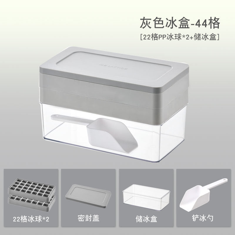 Large Capacity Press Ice Cube Mold with Lid