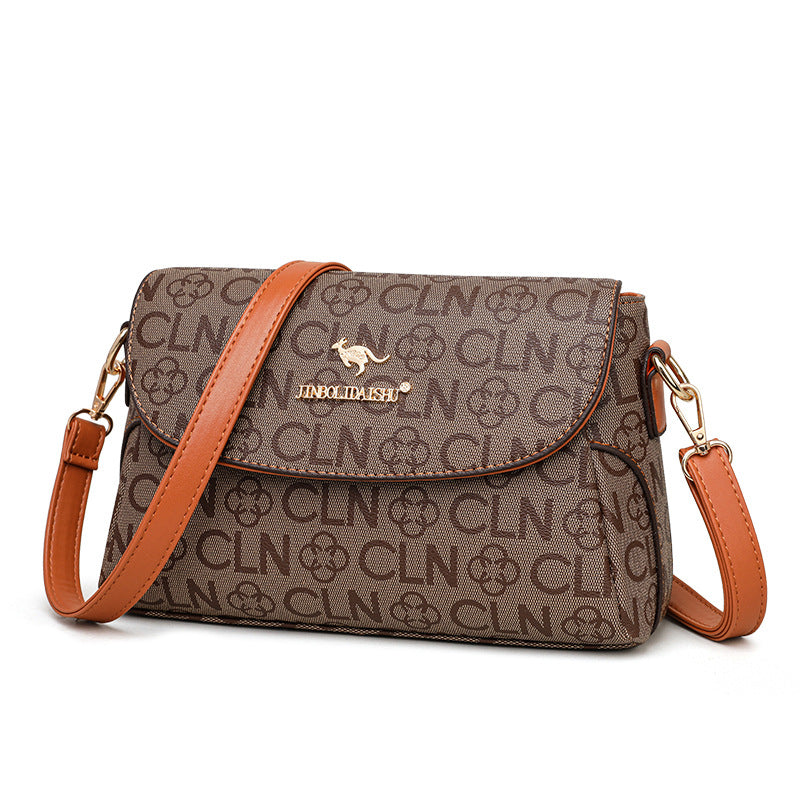 Printed letter versatile bag messenger small square bag