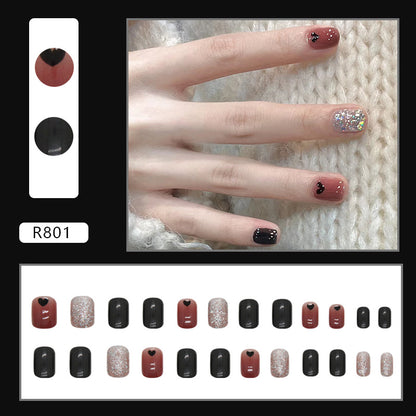 Fall Sweet Cute Wearable Fake Nails