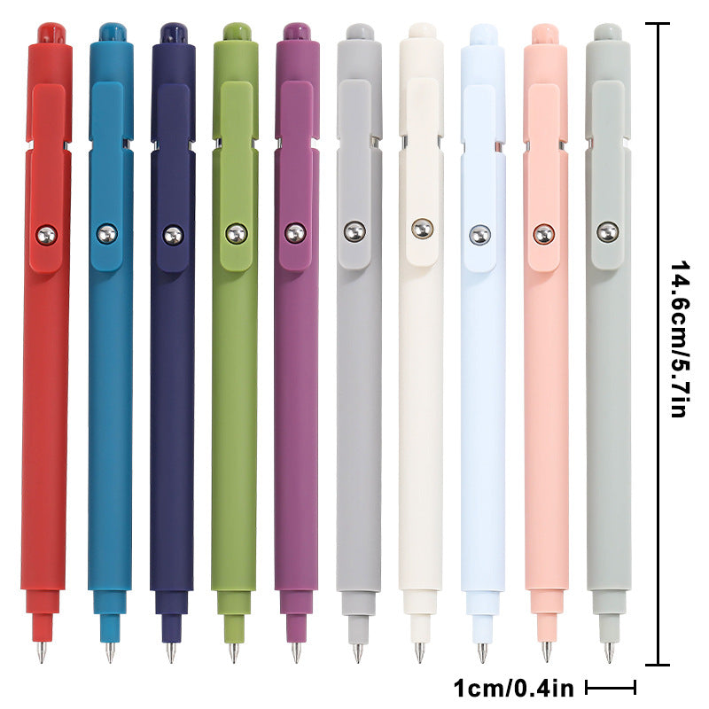 Push-to-go gel pen 0.5 low-center-of-gravity ballpoint pen clip