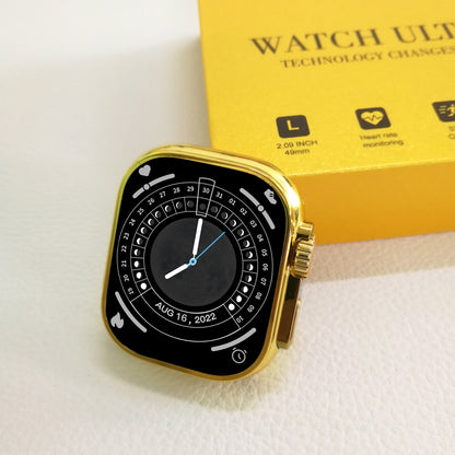 S8 Ultra Luxury Gold Bluetooth Calling Smart Watch