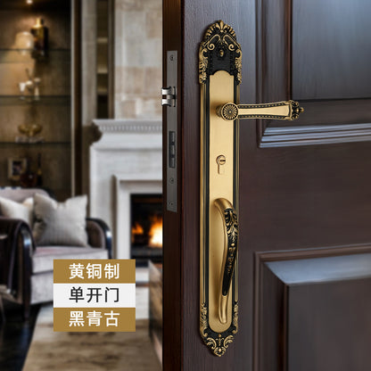 Chinese all-copper double-opening door lock