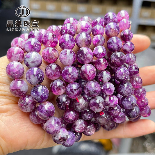 Natural Purple Grandmother Crystal Bracelet