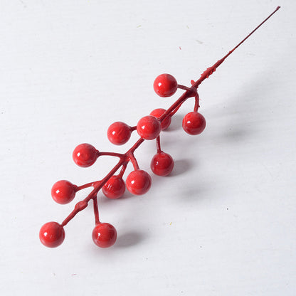 Holly fruit red acacia bean artificial flower