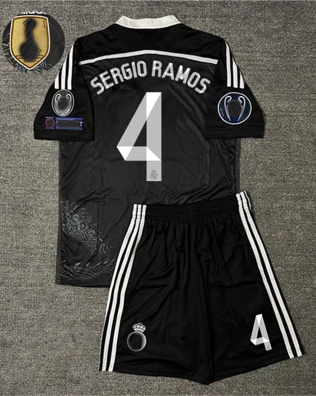 14-15 La Liga Real Madrid Retro Black Away Jersey