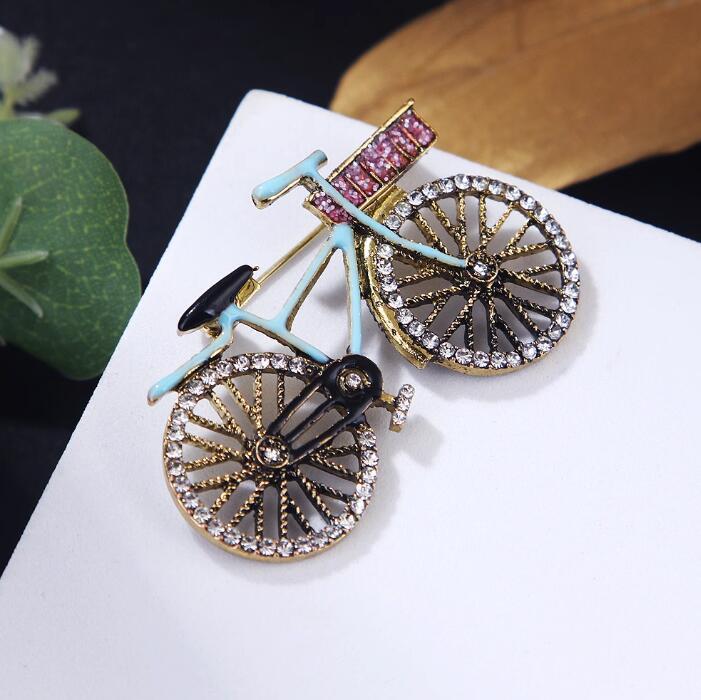 Retro Bicycle Brooch