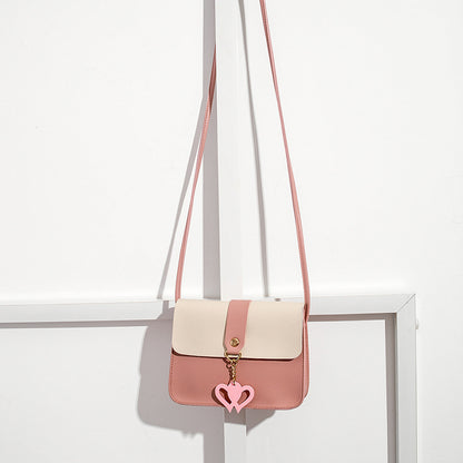 Heart Charm Crossbody Bag