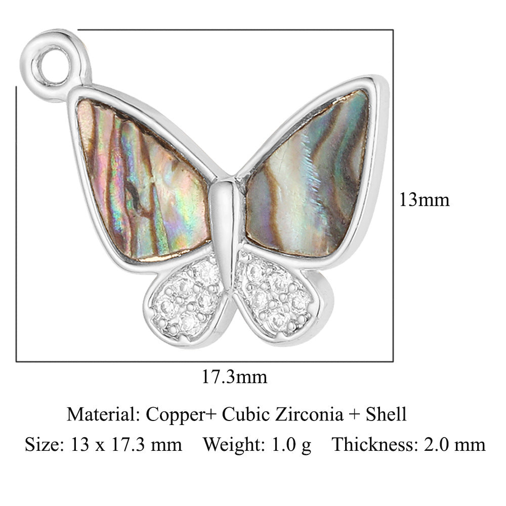 Copper zircon pendant butterfly cupid eyes bee accessories