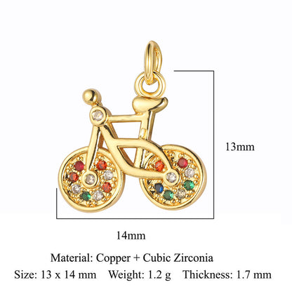 Star Tree of Life Horseshoe Iron Copper Zircon Pendant