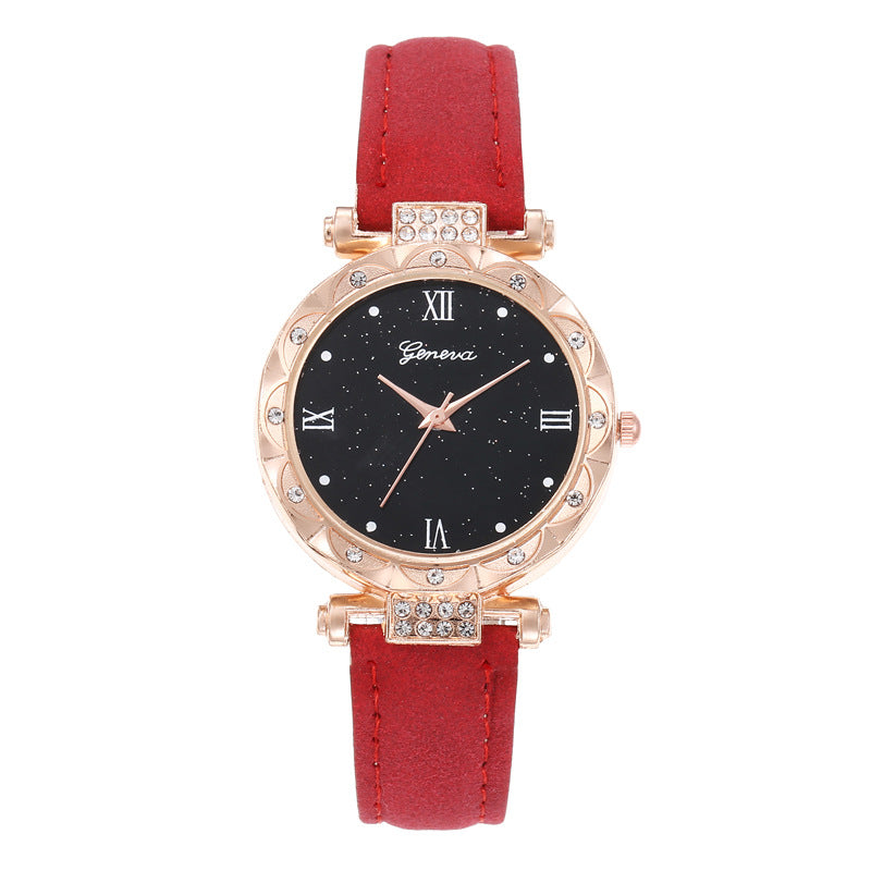 Diamond Roman Round Ladies Watch