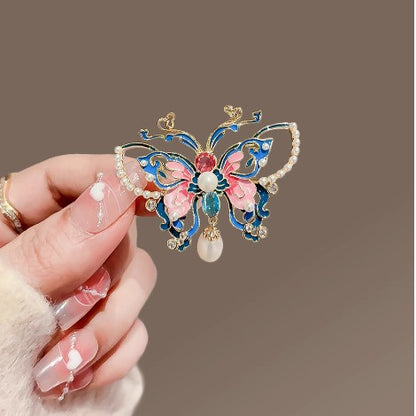 Premium Enamel Painted Butterfly Brooch