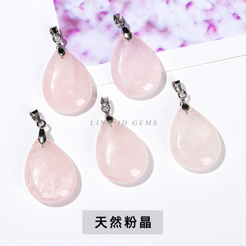 18 * 25 natural stone crystal jade water drop pendant