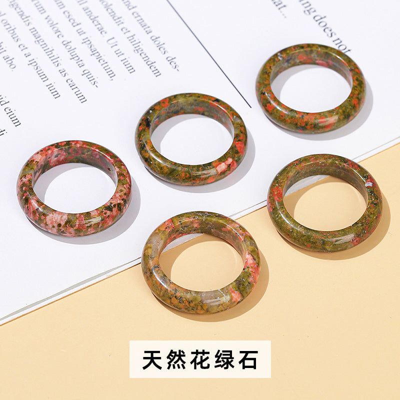 Natural Dongling jade ring ring