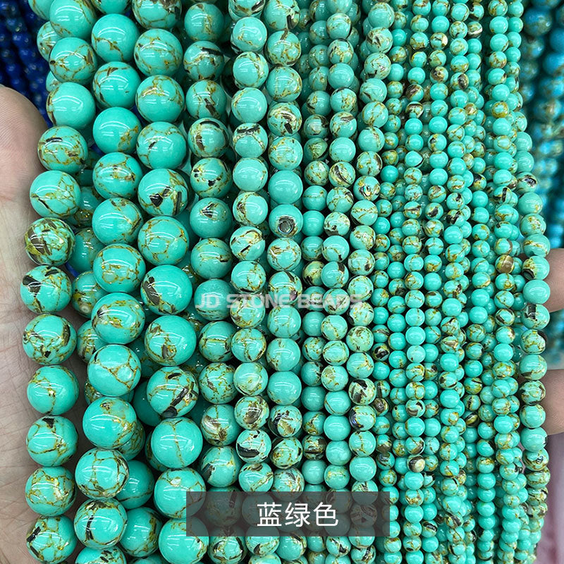 Synthetic shell turquoise loose beads DIY jewelry accessories