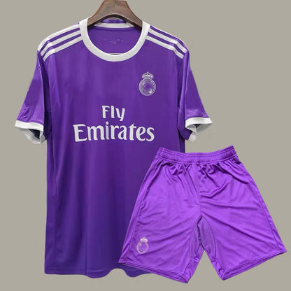 16-17 Real Purple Away Ronaldo Benzema Ramos Retro Jersey