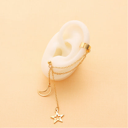 Simple alloy silver metal ear clip