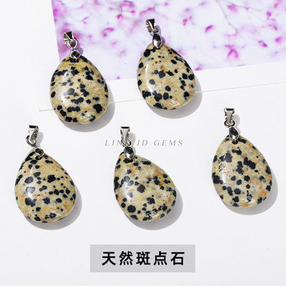 18 * 25 natural stone crystal jade water drop pendant