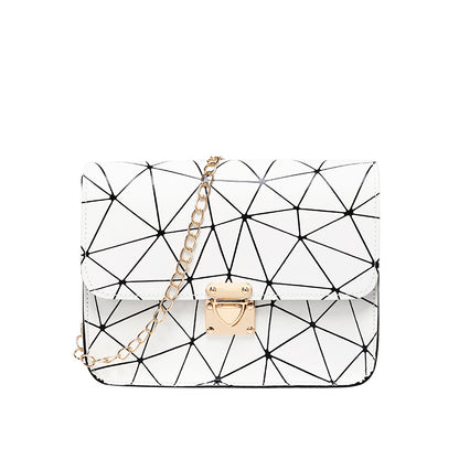 Rhombus chain small square bag