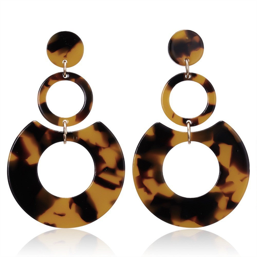 Hot-selling acetate sheet acrylic earrings