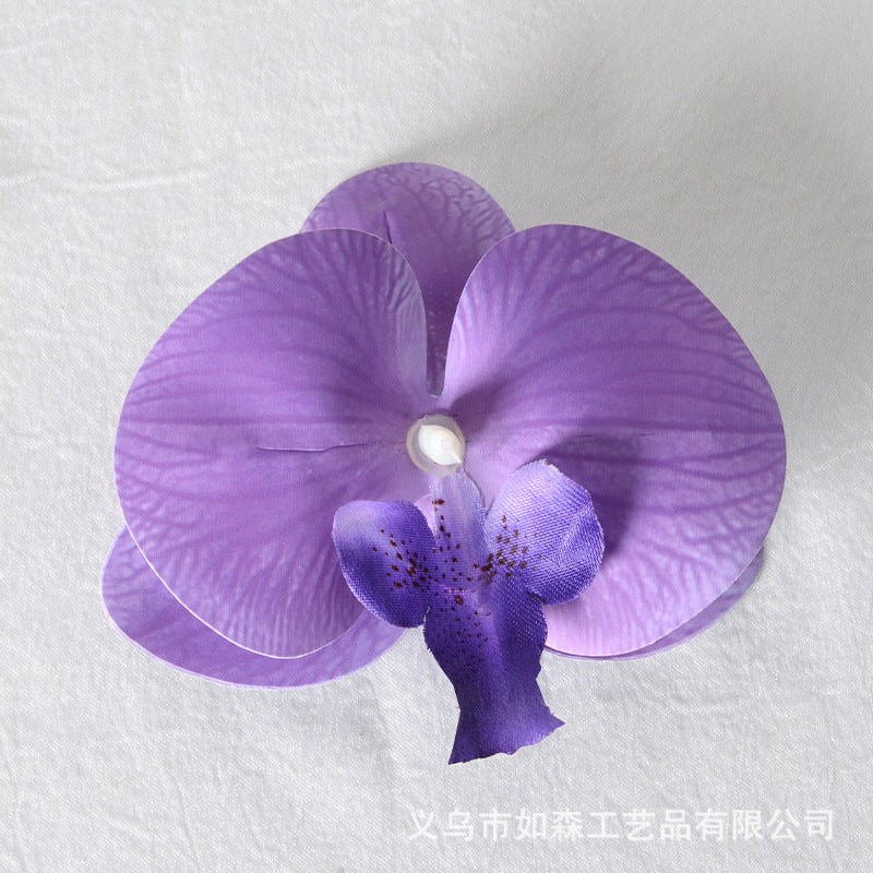 Simulation 3D lamination butterfly orchid flower head