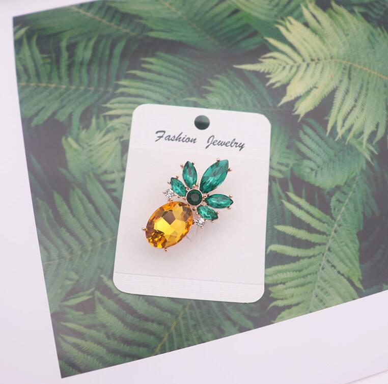 Fruit shape new pineapple shirt brooch