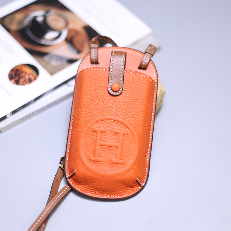 Popular leather phone bag