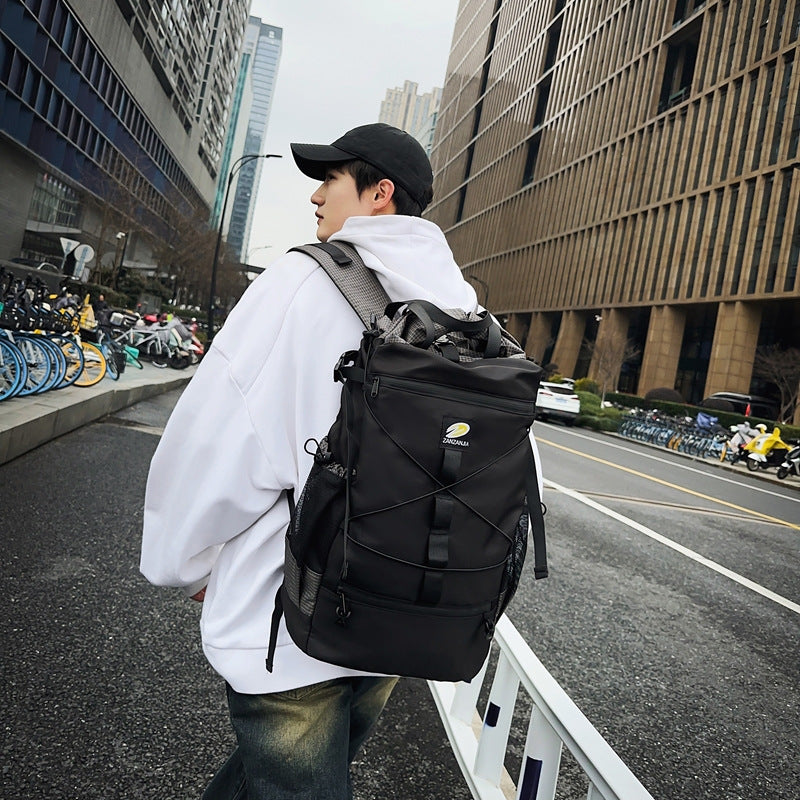 Nylon camping bag backpack