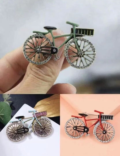 Retro Bicycle Brooch