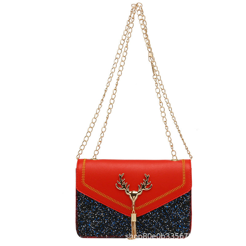 Women's shoulder square bag