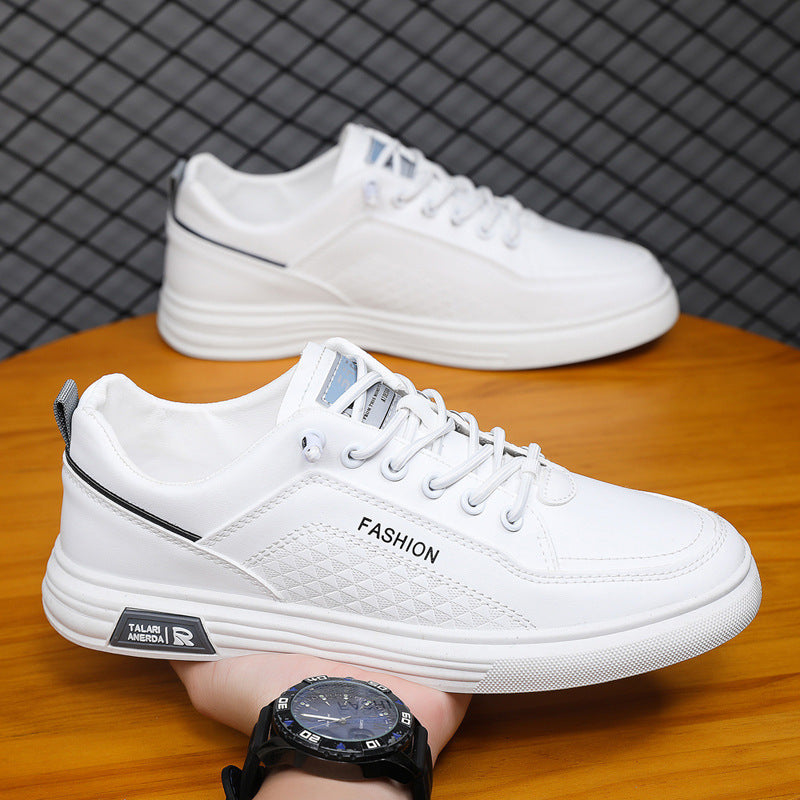 Soft Leather Breathable White Shoes