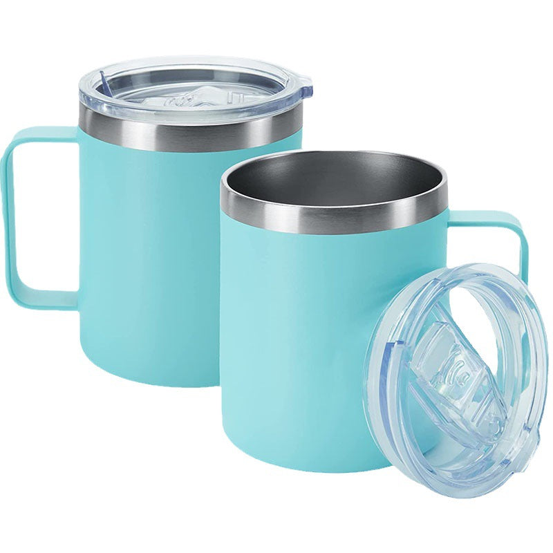 Office household handle with lid thermos cup