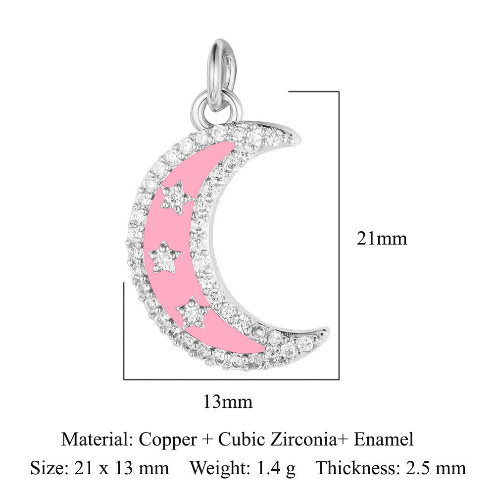 Star of David Copper Zirconia Pendant