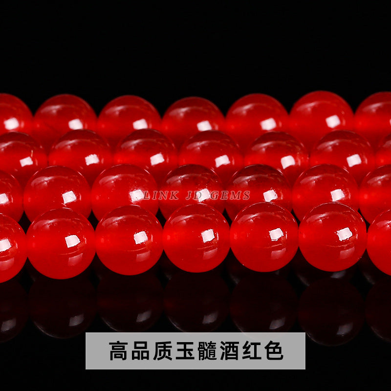 Color jade beads DIY jewelry accessories wholesale