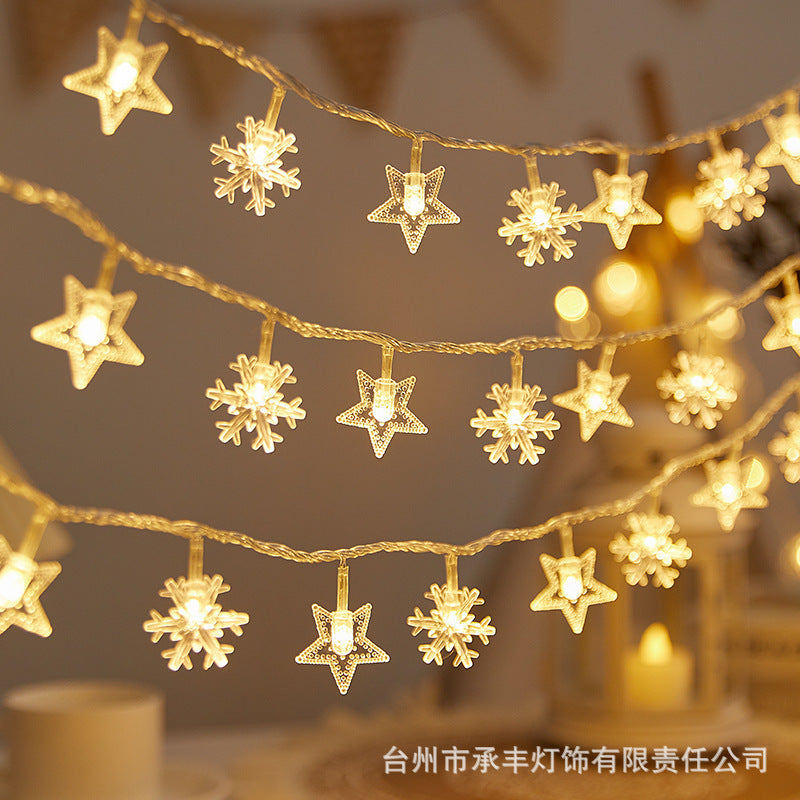 RGB star light outdoor light string macaron color changing