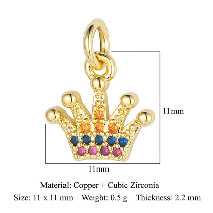 Lightning Crown Copper Zircon Pendant Accessories