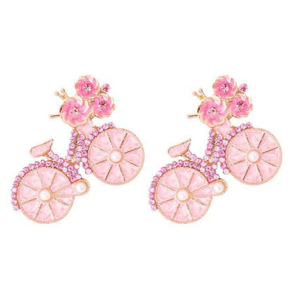 New pink bicycle brooch