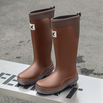 Tall tube rain shoes women's fashion