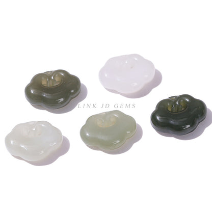 Natural Hetian jade jewelry accessories engraving parts