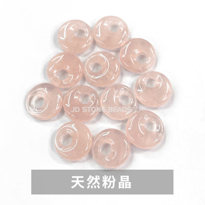 Side hole safety buckle pendant crystal agate