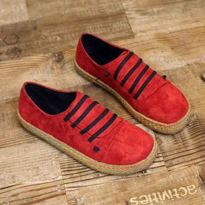 Spring and summer suede beef tendon soles