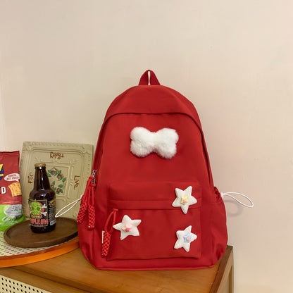 Cute solid color backpack