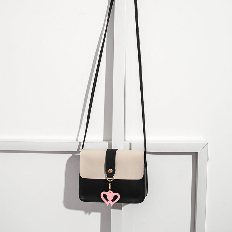 Heart Charm Crossbody Bag