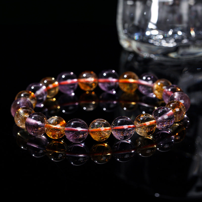 Pulsera de amatista de cristal Asai 