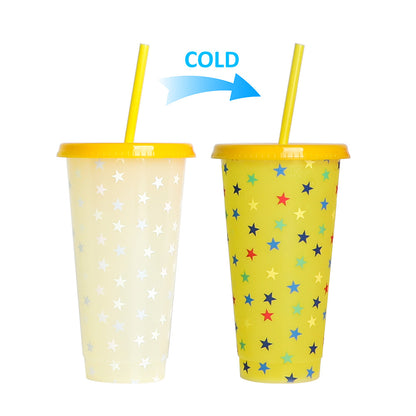 710Ml temperature-sensitive plastic color-changing cup